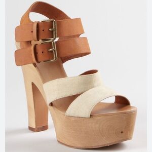 J. Litvack • Charlton Leather Platform Sandals